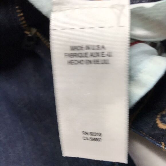 LUCKY Selvedge Jean Women 12/31 (32x32) Sofia Skinny Dark Wash Cone Denim USA - Picture 15 of 16